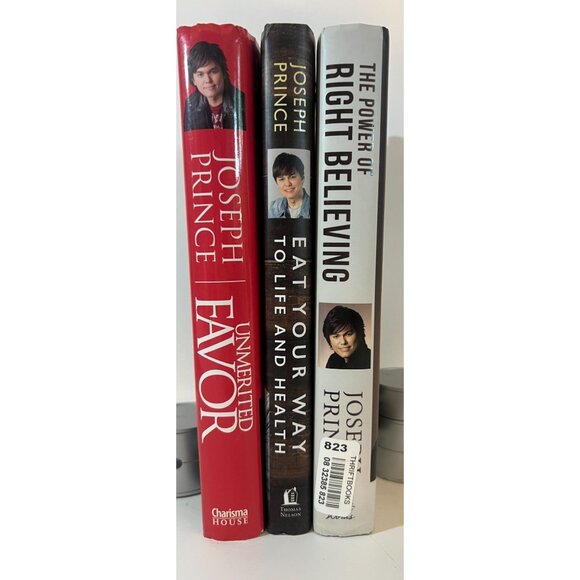 Joseph Prince Book Bundle: Unmerited Favor The Power Of Right Believing Eat Your - Picture 1 of 3